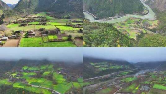 云南怒江少数民族原始村落高清在线视频素材下载
