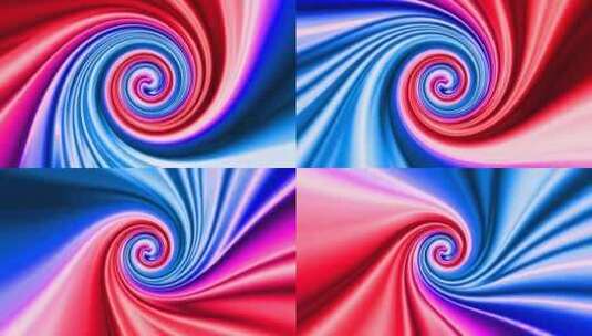 抽象彩色液体螺旋波浪闪亮图案与流动波浪花高清在线视频素材下载