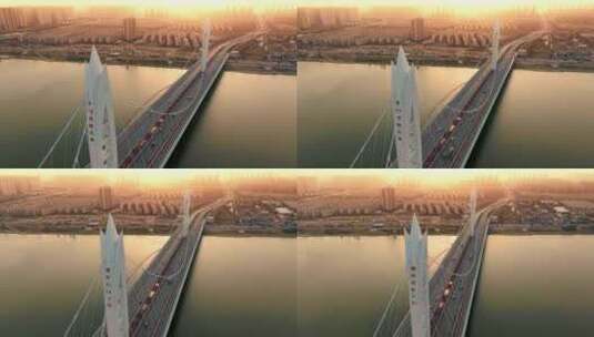 西安元朔大桥高清在线视频素材下载