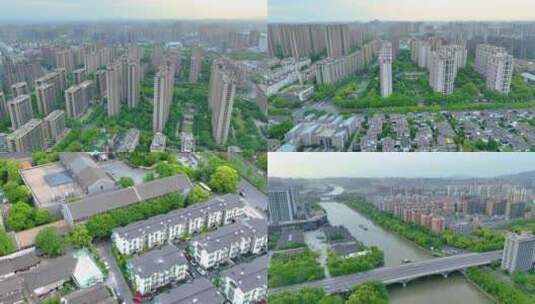 杭州市拱墅区拱宸桥高楼大厦航拍城市风景视高清在线视频素材下载