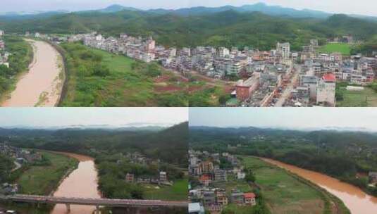 广东省河源市九和镇客家建筑九高清在线视频素材下载