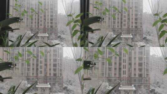 窗外雪景-4k高清在线视频素材下载
