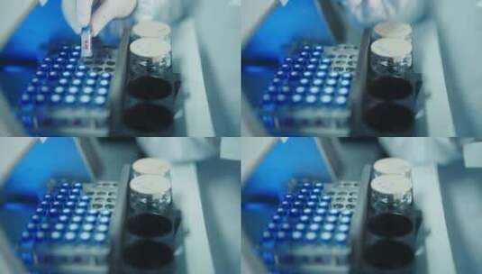 医疗生物实验科学科研冷冻疫苗高清在线视频素材下载
