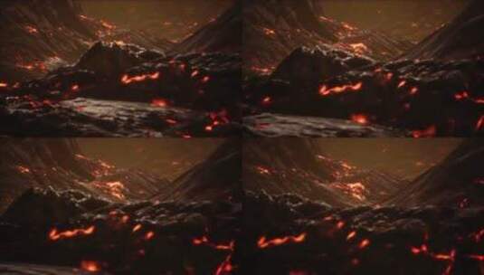 火山、岩浆、熔岩流高清在线视频素材下载