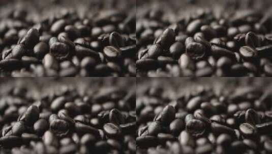 深烤咖啡豆高清在线视频素材下载
