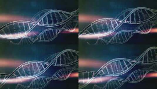 DNA分子，双螺旋链高清在线视频素材下载