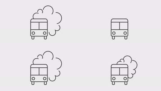 废气线动画高清在线视频素材下载