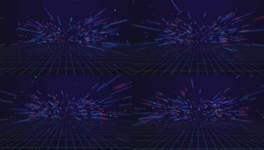 科幻网络空间隧道技术数字连接网络空间科学高清在线视频素材下载