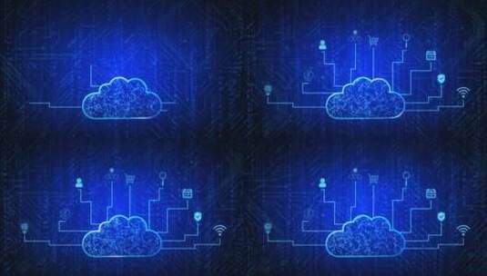 数字信息空间.技术网络和数据连接高清在线视频素材下载