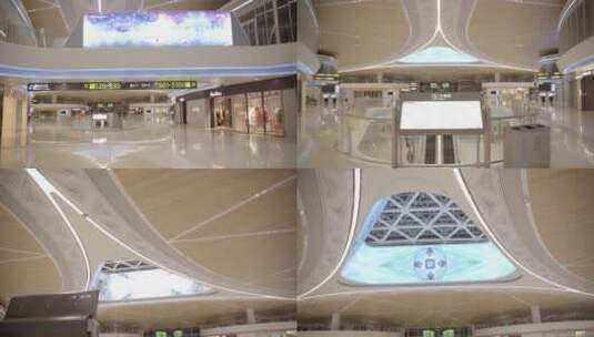 机场航站楼候机大厅高清在线视频素材下载