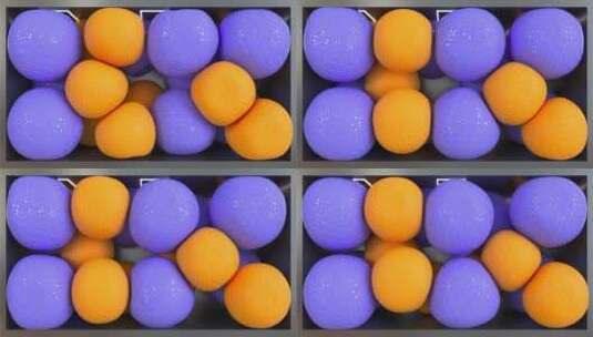 裸眼3D柔软小球高清在线视频素材下载