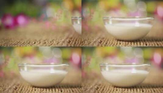 奶油酸奶牛奶高清在线视频素材下载