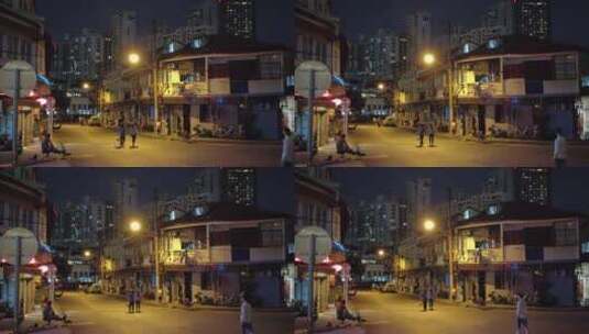上海音乐谷1933老场坊夜景4K实拍高清在线视频素材下载
