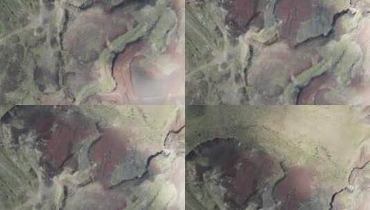 火山地质公园航拍4K高清在线视频素材下载