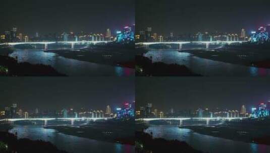 重庆千厮门嘉陵江大桥高清在线视频素材下载