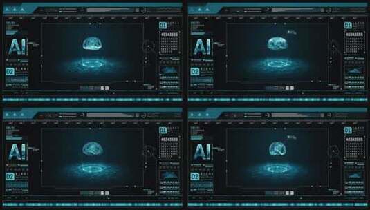 UI 科技界面 hud高清在线视频素材下载