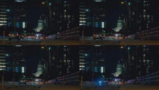 城市夜景空镜头唯美转场高清在线视频素材下载