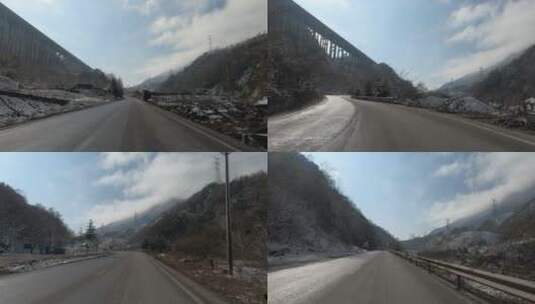 川藏高原公路景象高清在线视频素材下载