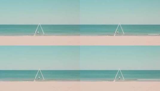 8k实拍夏日海滩唯美空镜高清在线视频素材下载