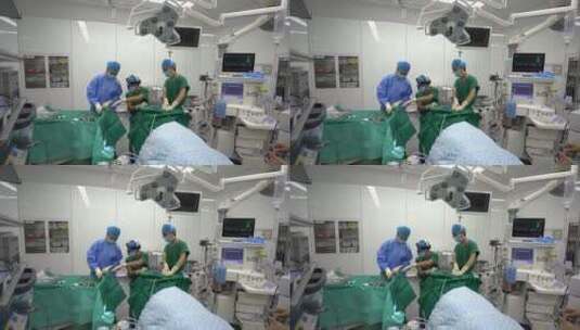 手术室 手术进行中 广角1 4k 30fps高清在线视频素材下载