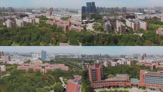 浙江杭州电子科技大学下沙高教园区高清在线视频素材下载