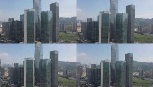 4K 航拍 深圳 前海 风景高清在线视频素材下载