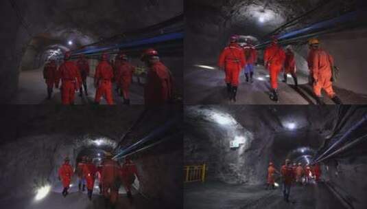 矿井 地下 矿工 救援 矿洞 地下100层高清在线视频素材下载