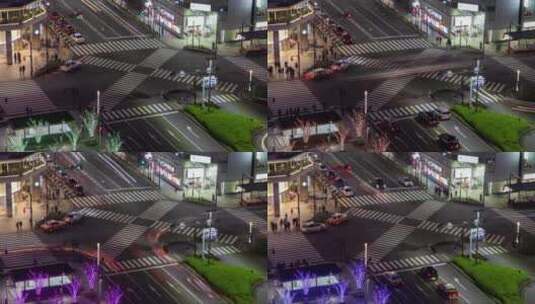 交通时差京都十字路口高清在线视频素材下载