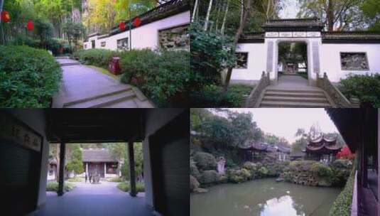 杭州栖霞岭黄龙洞古园林4K视频合集高清在线视频素材下载