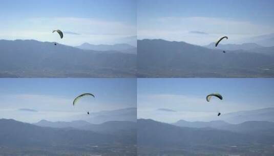户外滑翔伞高清在线视频素材下载