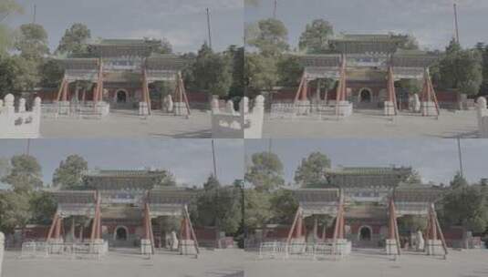 北京北海公园 白塔高清在线视频素材下载