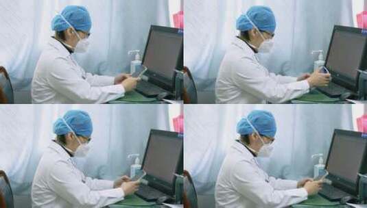 患者就诊 医生线上诊疗高清在线视频素材下载