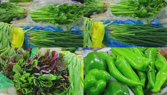 菜市场青菜蔬菜高清在线视频素材下载