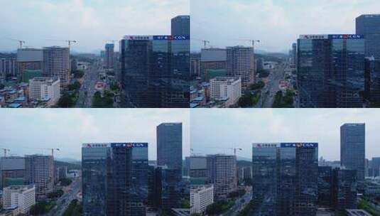 龙岗天安数码城建筑高楼C高清在线视频素材下载
