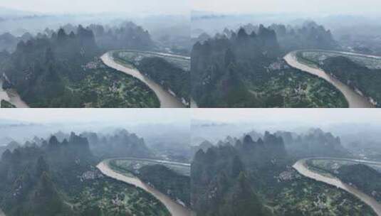 中国桂林山水桂林山水甲天下高清在线视频素材下载
