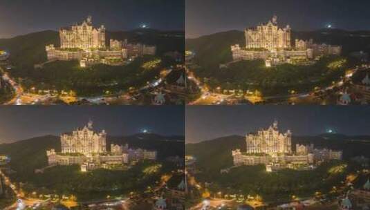 星级酒店 城堡高清在线视频素材下载