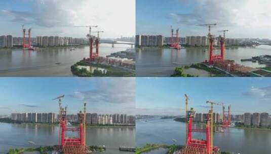 中国佛山市顺德区顺德大桥高清在线视频素材下载
