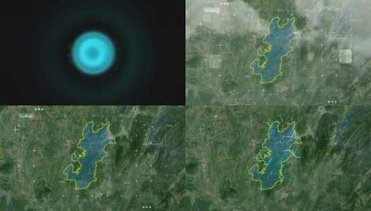郴州北湖区-地图高清在线视频素材下载
