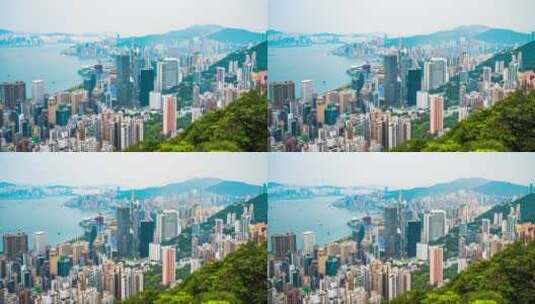 香港建筑日景_香港高楼大厦_中银大厦延时高清在线视频素材下载