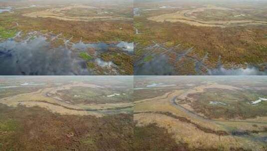 草原湿地河流高清在线视频素材下载