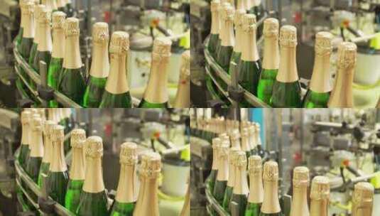 香槟 香槟生产高清在线视频素材下载