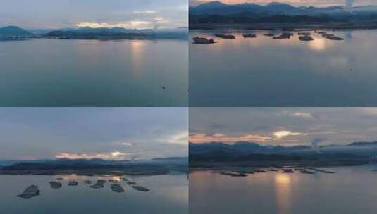 4k湖泊航拍组合素材高清在线视频素材下载