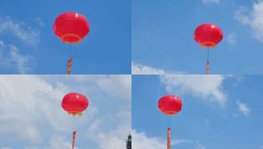 开业典礼庆典红气球高清在线视频素材下载