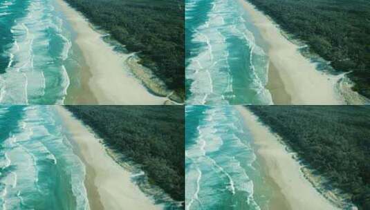 阳光大海沙滩海浪高清在线视频素材下载