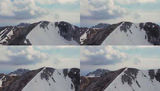飞跃雪山震撼的开场视频高清在线视频素材下载