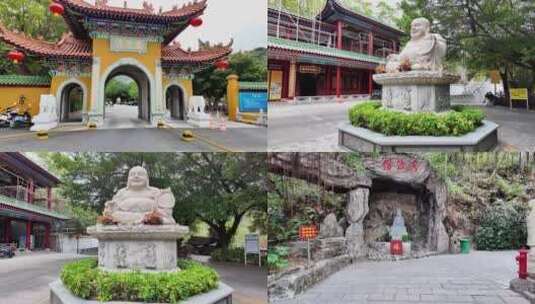 珠海金台寺佛像高清在线视频素材下载