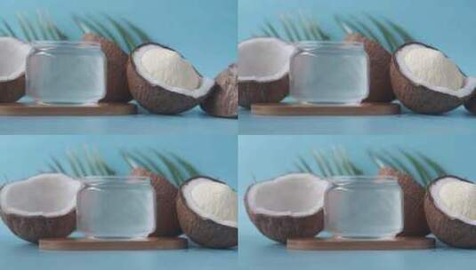 椰子 椰汁 椰子水高清在线视频素材下载