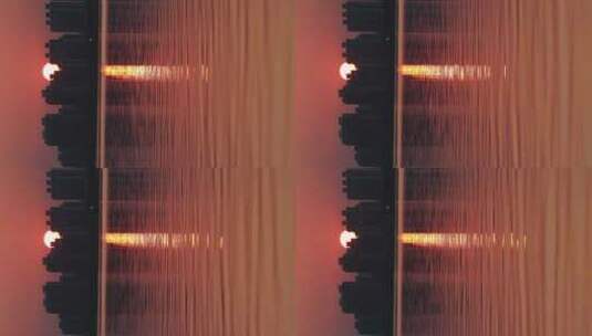 苏州金鸡湖东方之门日落黄昏高清在线视频素材下载
