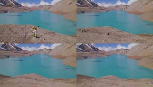 一对尼泊尔冒险夫妇在尼泊尔世界海拔最高的高清在线视频素材下载