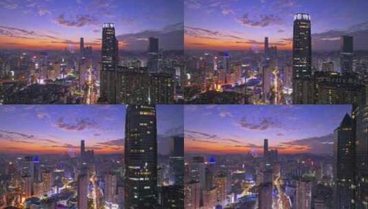 贵阳城市夜景高清在线视频素材下载